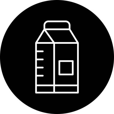  süt ağı simgesi basit illüstrasyon