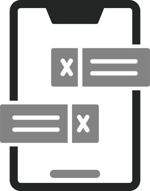 Tebliğ. Web simgesi basit illüstrasyon