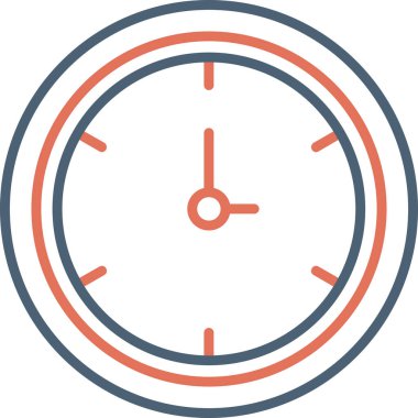 Saat web simgesi, vektör illüstrasyonu