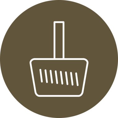 Gaz pedalı. Web simgesi basit illüstrasyon