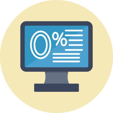 Pil Yüzdesi simgesi, vektör illüstrasyonu