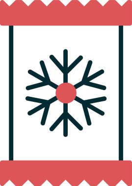 kar tanesi web simgesi, vektör çizim 