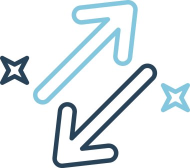 Oklar. Web simgesi basit illüstrasyon