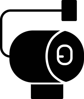 Tuvalet kağıdı rulosu. Basit web simgesi illüstrasyonu 