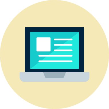 Platform. Web simgesi basit illüstrasyon