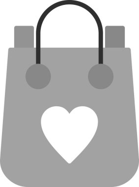 alışveriş çantası web simgesi, vektör çizim