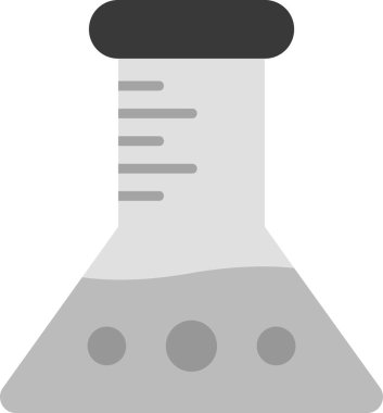 Kimyasal matara simgesi, vektör çizimi basit tasarım