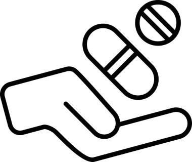 uyuşturucu ve hap ikonu vektör illüstrasyonu