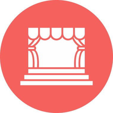 sahne web simge vektör çizim