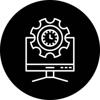 bilgisayar simgesi, vektör illüstrasyonu basit tasarım