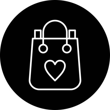 alışveriş çantası web simgesi, vektör çizim