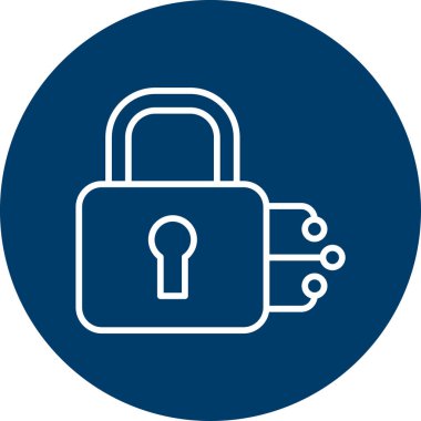 kilit web simge vektör çizim 