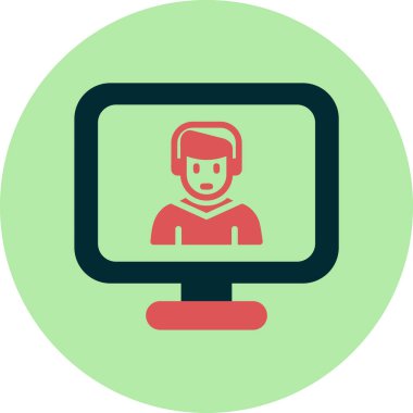 Basit simgeyi karşılama vektör illüstrasyonu