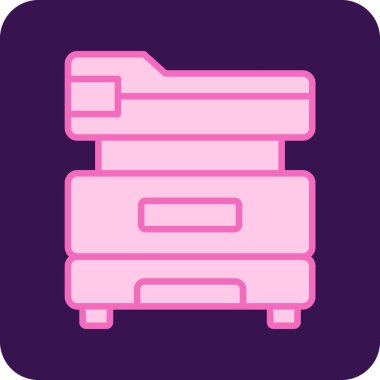 Yazıcı, web simgesi basit illüstrasyon