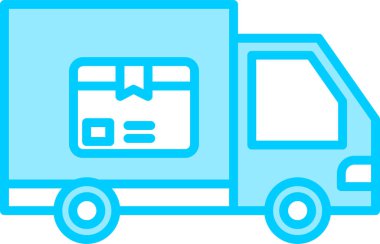 Teslimat. Web simgesi basit illüstrasyon