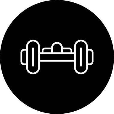 hoverboard simgesi, vektör illüstrasyonu basit tasarım