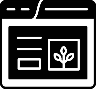 Web sitesi simgesi, vektör illüstrasyonu basit tasarım