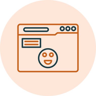 Emoji web simgesi, vektör tasarımı