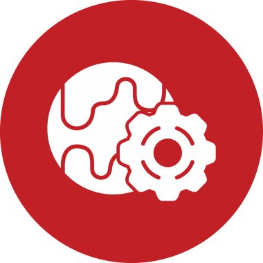 Basit bir Global simgesi. vektör tasarımı