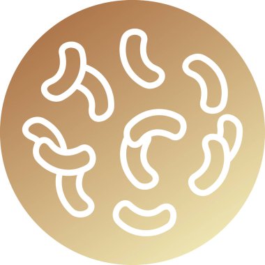 Lactobacillus web simgesi, basit vektör çizimi