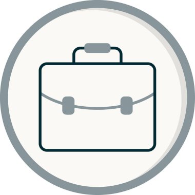 Çanta. Web simgesi basit illüstrasyon