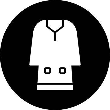 Djellaba. Web simgesi basit illüstrasyon