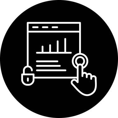 Kolay erişim. Web simgesi basit illüstrasyon 