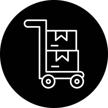 Trolley Web basit illüstrasyon simgesi