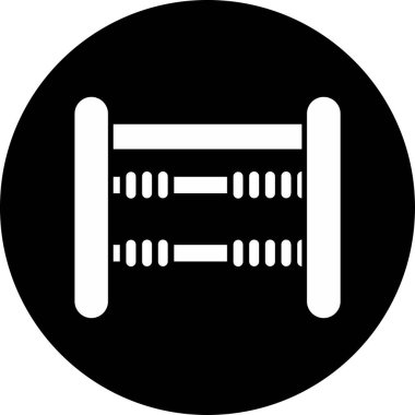Abaküs. Web simgesi basit illüstrasyon 
