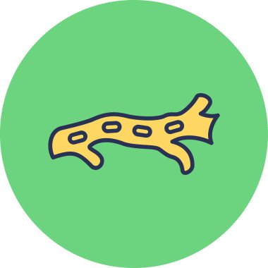 Düz arter simgesinin vektör illüstrasyonu