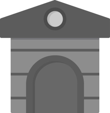 Hayvan barınağı web simgesi, basit vektör illüstrasyonu