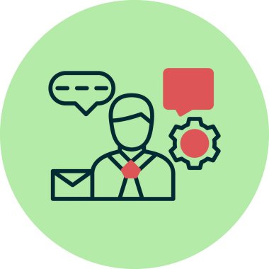 İstemci Desteği kavramının vektör illüstrasyonu