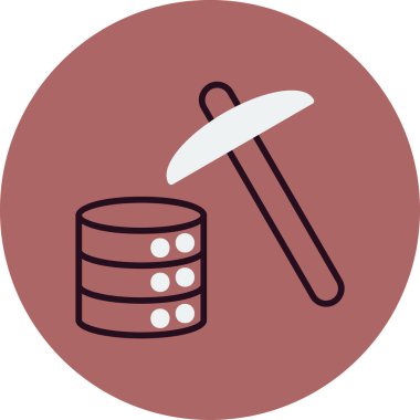 business Data Mining ikon vektör illüstrasyon tasarımı