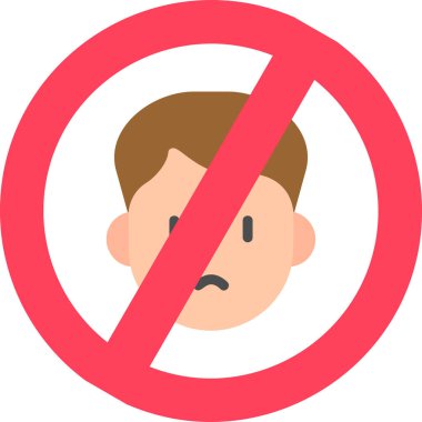 Depresyon Modern Simge, Beyaz Arkaplan Vektör İllüstrasyonu 