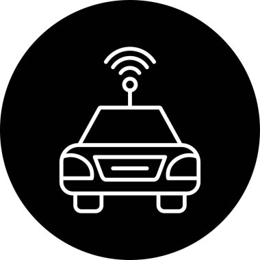 Otomatik Otomobil ikonu vektör illüstrasyonu