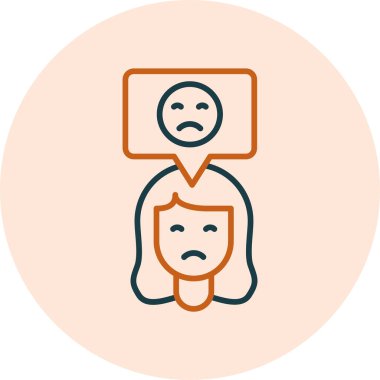 Kötümser. Web simgesi basit illüstrasyon