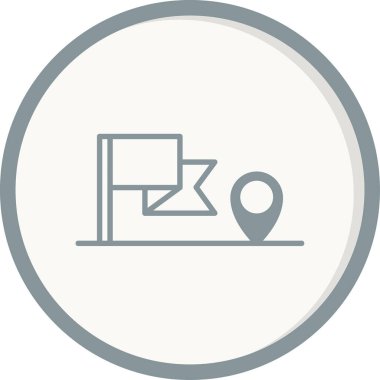 Kontrol noktası simgesi vektör illüstrasyon tasarımı