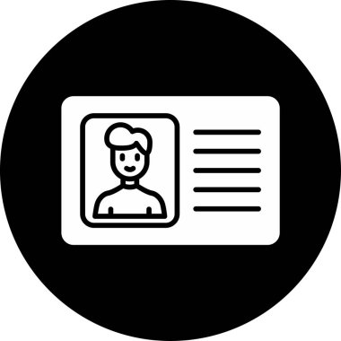 Ehliyet kartı vektör çizimi