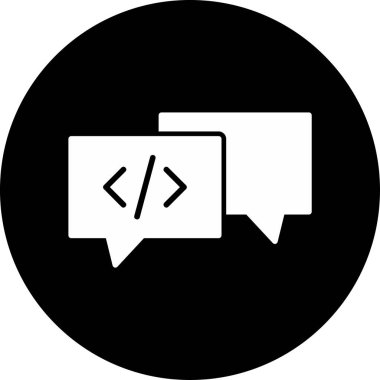 Sohbet mesajı vektör illüstrasyonu