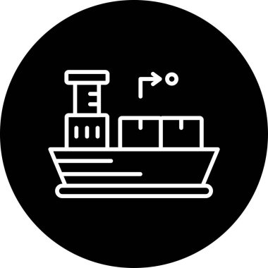 Dağıtım simgesi tasarımının vektör illüstrasyonu