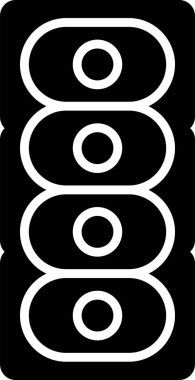 Düz dizaynlı modaya uygun diatom simgesi, bilimsel fikirleri vurguluyor.