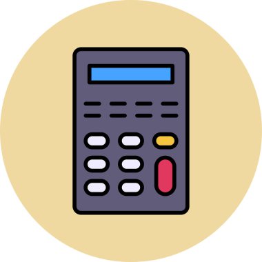 Calculator icon, vector illustration simple design