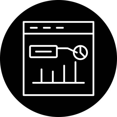 Çağdaş bir kullanıcı veri simgesinin vektör gösterimi.