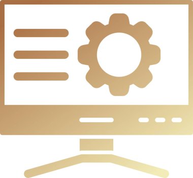 bilgisayar simgesi, vektör illüstrasyonu basit tasarım