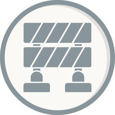 Bariyer ağ simgesi vektör illüstrasyonu