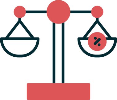 Denge. Web simgesi basit illüstrasyon 