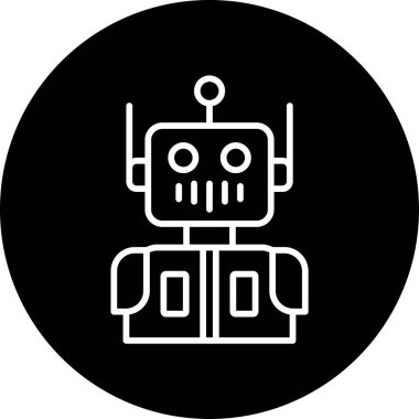 Android karakterinin basit çizgi çizimi