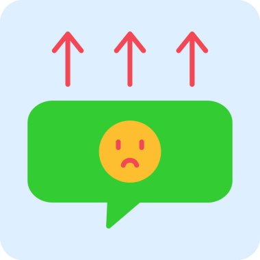 Üzüntü web simgesi vektör illüstrasyonu