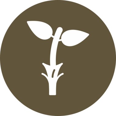 bitki web simgesi basit illüstrasyon