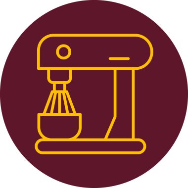 elektrik karıştırıcı simgesi, vektör illüstrasyonu